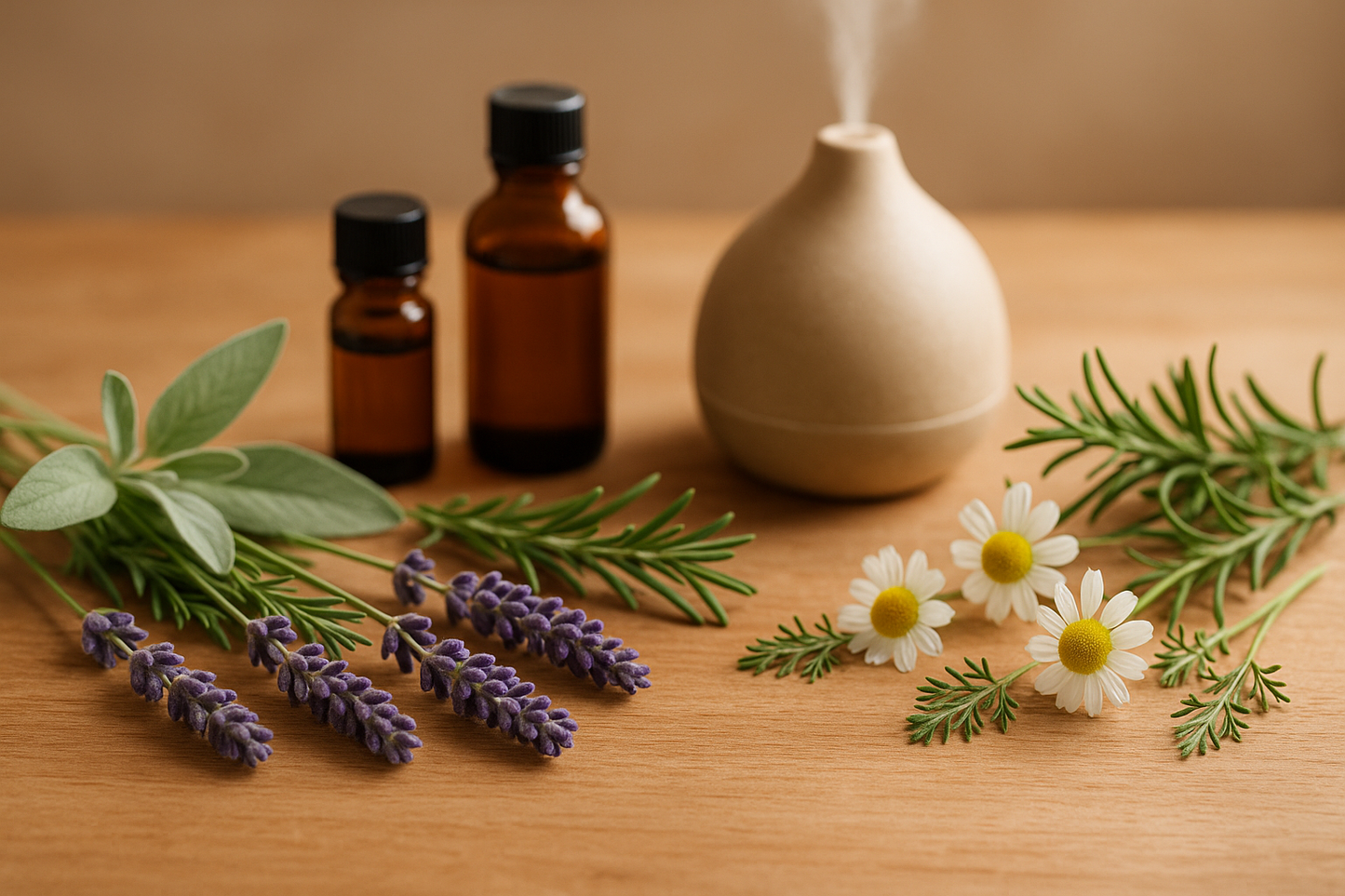 Lavender, Sage, Rosemary, Camomile, Aromatherapy