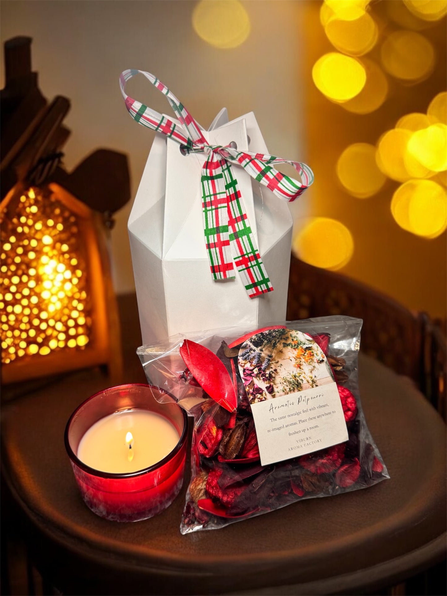 Mini Candle + Potpourri Holiday Gift Set