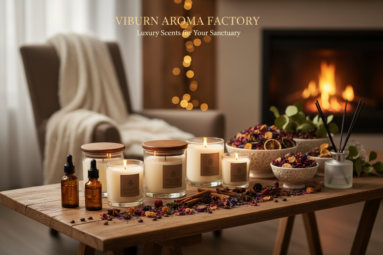 Viburn Aroma Factory Banner, Shop candles, potpourri and fragrant aromas 